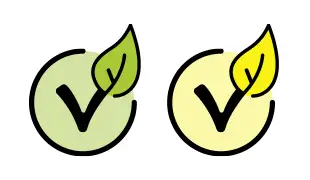 Markierung für vegan