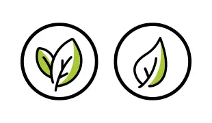Markierung für vegetarisch