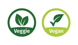 vegetarisch Zeichen Speisekarte